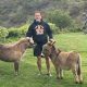 Arnold Schwarzenegger with Whiskey and Lulu